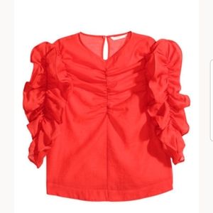 Gorgeous "Georgette" Rouched H&M Blouse